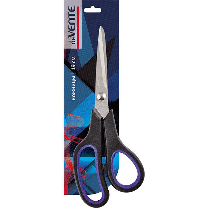 Фото к товару Ножницы канцелярские "Titanium" 19 см, лезвия из нержавеющей стали с титановым покрытием, д Ножницы канцелярские "Titanium" 19 см, лезвия из нержавеющей стали с титановым покрытием, д