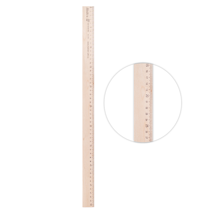 Линейка деревянная 50см Можга Линейка деревянная 50см Можга