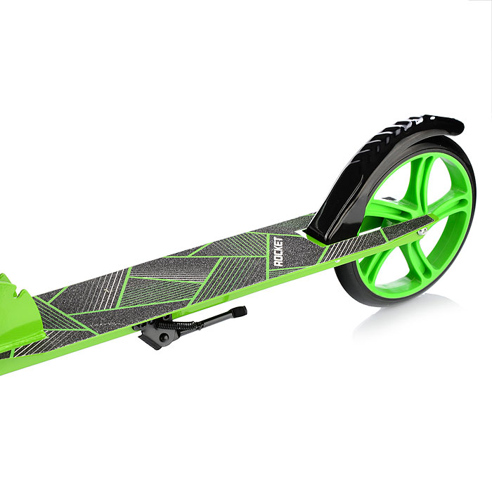 Фото к товару Самокат 2-х колесный ROCKET,колеса PU/ 200 мм,ABEC 7, зелёный Самокат 2-х колесный ROCKET,колеса PU/ 200 мм,ABEC 7, зелёный