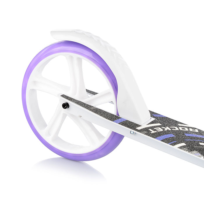 Фото к товару Самокат 2-х колесный ROCKET,колеса PU/ 200 мм, ABEC 7, сиреневый Самокат 2-х колесный ROCKET,колеса PU/ 200 мм, ABEC 7, сиреневый