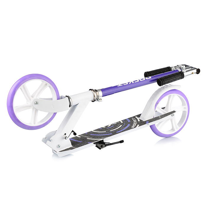 Фото к товару Самокат 2-х колесный ROCKET,колеса PU/ 200 мм, ABEC 7, сиреневый Самокат 2-х колесный ROCKET,колеса PU/ 200 мм, ABEC 7, сиреневый