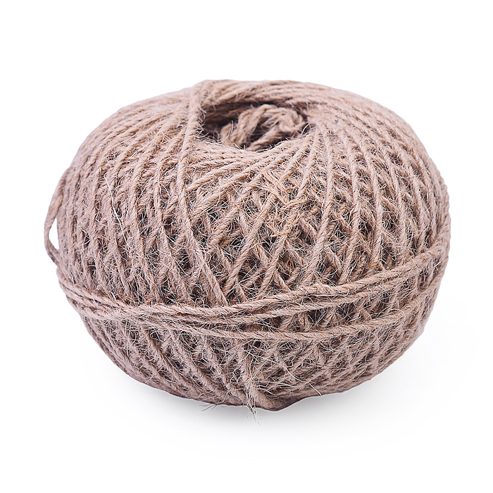 Шпагат джутовый (длина 100 м, диаметр 1,4 мм, 1120 ТЕКС) Шпагат джутовый (длина 100 м, диаметр 1,4 мм, 1120 ТЕКС)