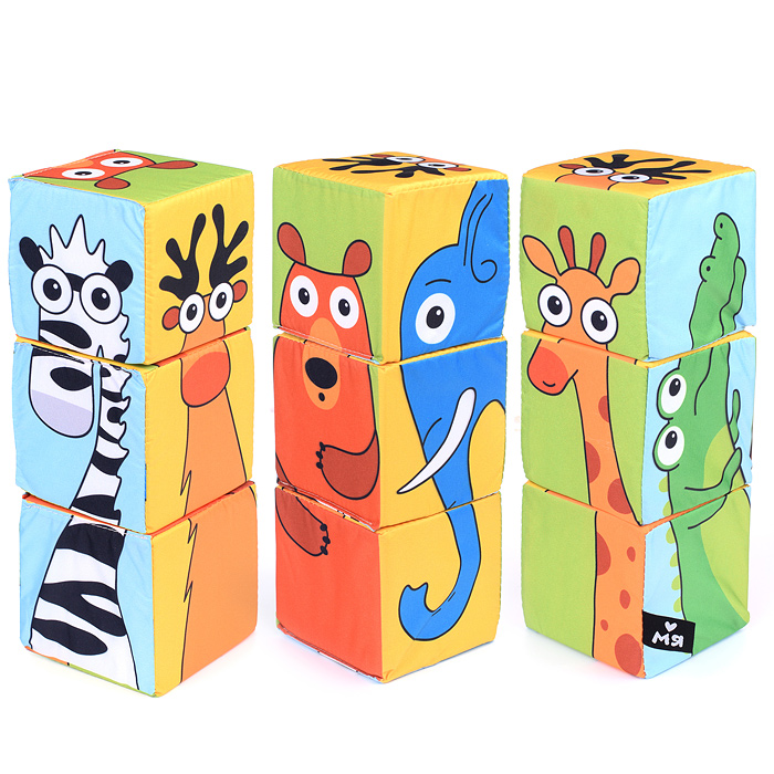 Игрушка кубики (Дикие животные) Игрушка кубики (Дикие животные)