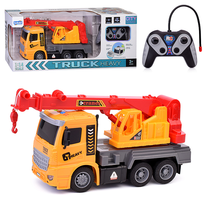 Машина S977-114A "Кран" р/у, 1:14 (свет, звук), 27 MHz в коробке Машина S977-114A "Кран" р/у, 1:14 (свет, звук), 27 MHz в коробке