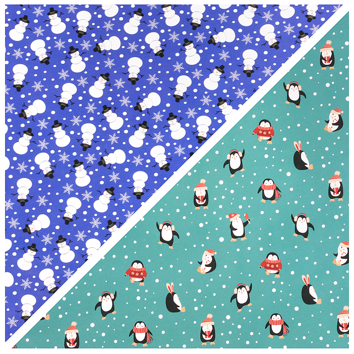 Бумага упаковочная подарочная новогодняя "Snow Fun", 70х100 см, 10 дизайнов ассорти. Бумага упаковочная подарочная новогодняя "Snow Fun", 70х100 см, 10 дизайнов ассорти.