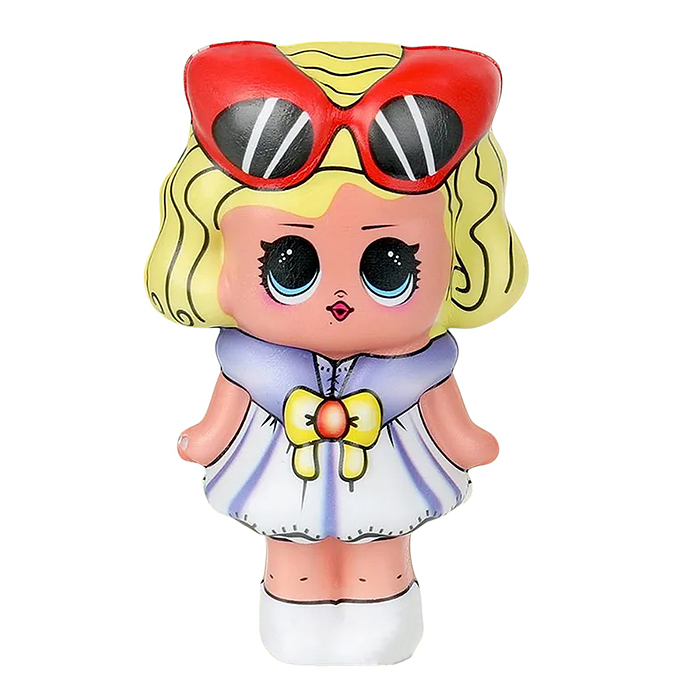 Игрушка - антистресс "Сквиш малыш" "Девочка с желтыми волосами" флоупак, Супер Жим Игрушка - антистресс "Сквиш малыш" "Девочка с желтыми волосами" флоупак, Супер Жим