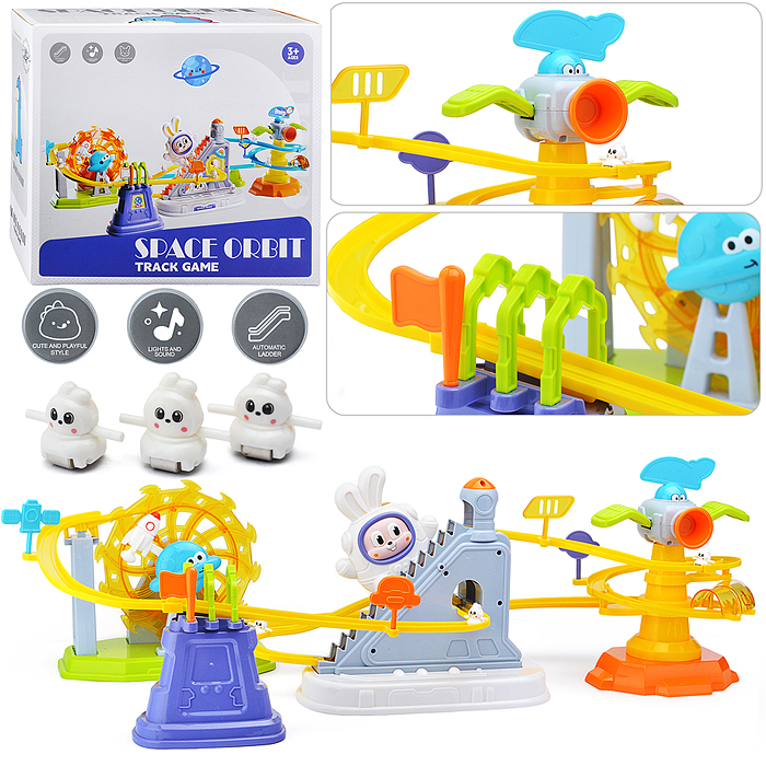 Игровой набор-трек 1026-88 "Давай, кролик, поднимайся по лестнице" в коробке