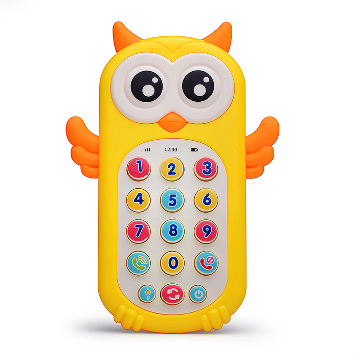 Фото к товару Телефон 796 "Музыкальная совушка" на батарейках, в коробке Телефон 796 "Музыкальная совушка" на батарейках, в коробке