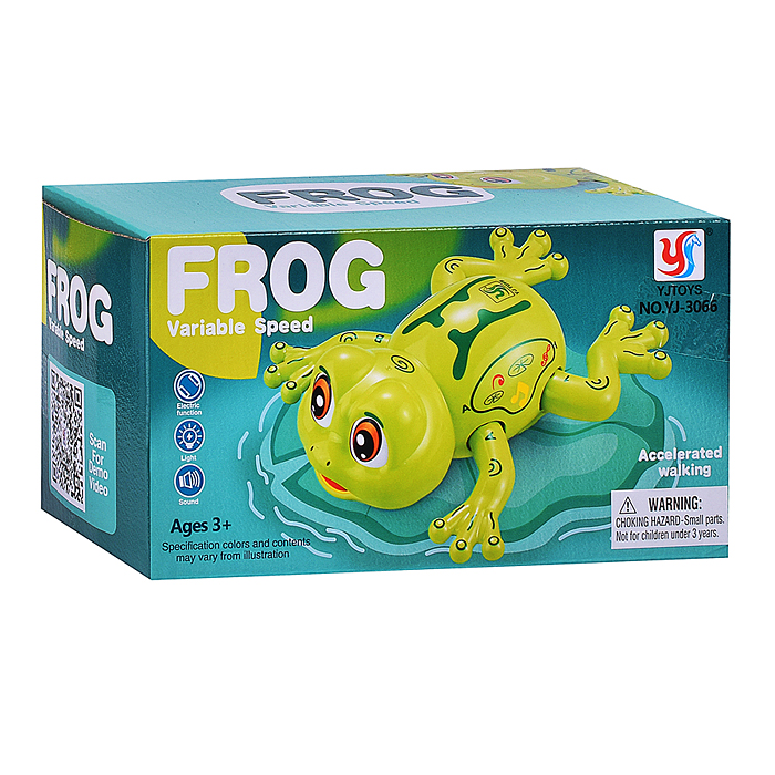 Фото к товару Интерактивная игрушка YJ-3066 "Лягушка" в коробке Интерактивная игрушка YJ-3066 "Лягушка" в коробке