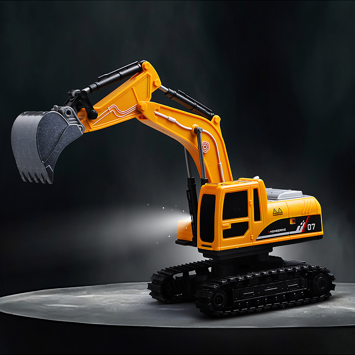 Фото к товару Экскаватор BT0073-1 "Строитель" с прицепом, р/у, 27 MHz, в коробке Экскаватор BT0073-1 "Строитель" с прицепом, р/у, 27 MHz, в коробке