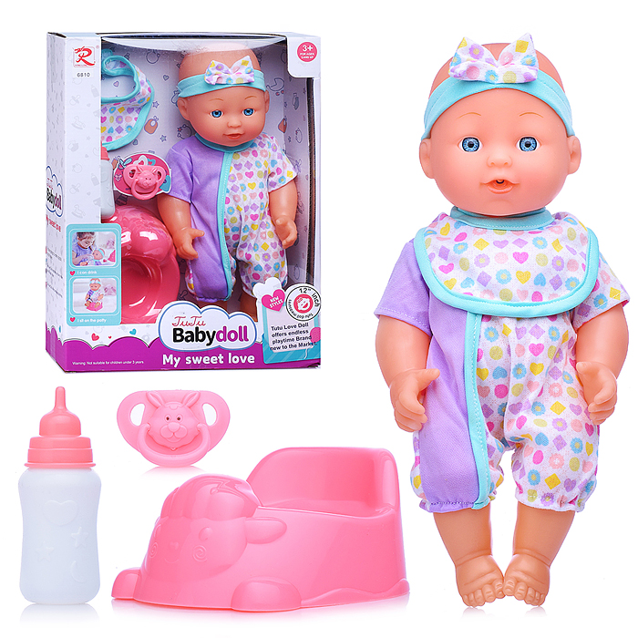 Пупс 6810 с аксессуарами "Камила" пьёт, писает, в коробке