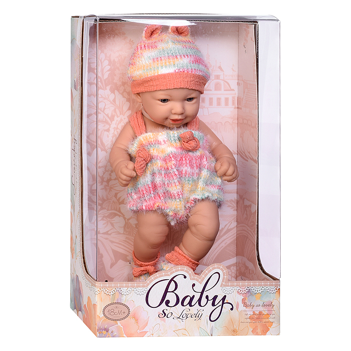 Фото к товару Пупс QS83182-6 "Люсинда" с аксессуарами, в коробке Пупс QS83182-6 "Люсинда" с аксессуарами, в коробке