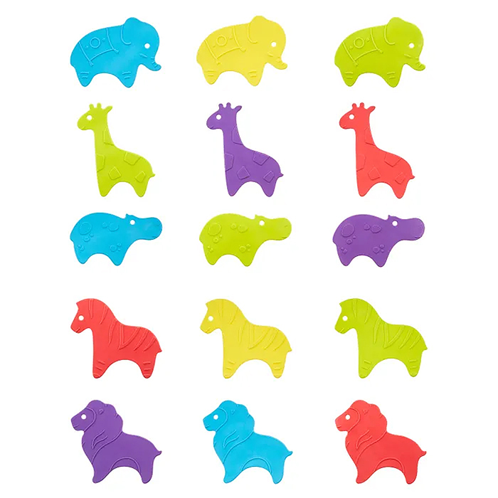 Фото к товару Набор игрушек для ванны мини-коврики SAFARI, 15 шт Набор игрушек для ванны мини-коврики SAFARI, 15 шт