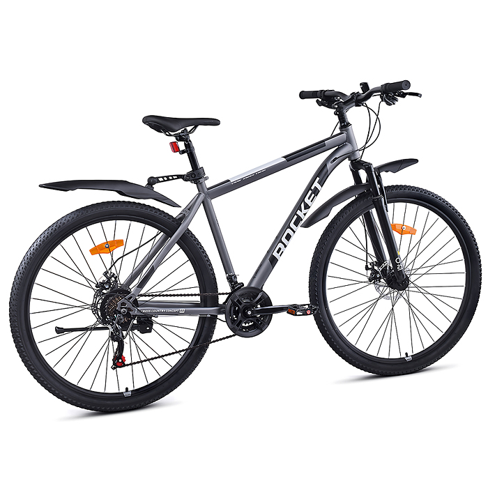 Фото к товару Велосипед 29" Rocket Crater Pro 29, цвет серый, размер 17,5" Велосипед 29" Rocket Crater Pro 29, цвет серый, размер 17,5"