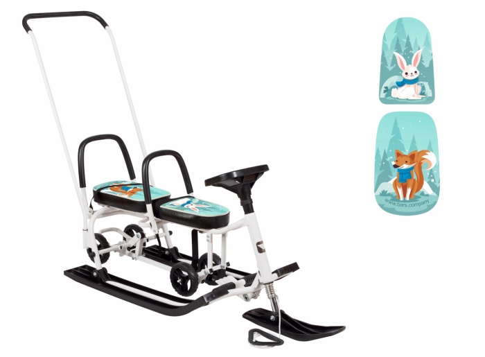 Игрушка Снегокат детский 507 "TWINS BABY Wheel" для двоих (Лисёнок Flash)