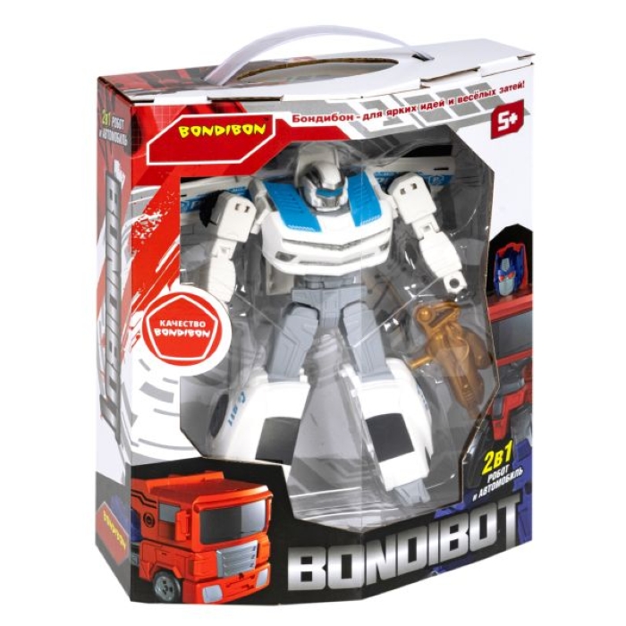 Трансформер 2в1 робот-автомобиль, белая Полиция Трансформер 2в1 робот-автомобиль, белая Полиция