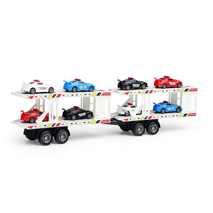 Автовоз PY800B-8 "Технорейс" с полицейскими авто, в коробке