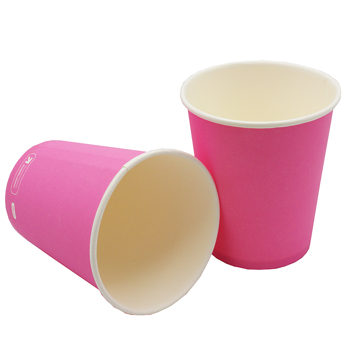 Стакан бумажный 1сл. SP9, 200/260мл цвет Розовый Экопак Стакан бумажный 1сл. SP9, 200/260мл цвет Розовый Экопак