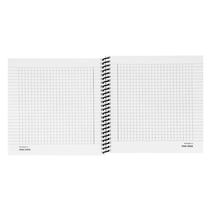 Записная книжка 48л. "Озеро в тумане" 158х158см. пластиковая обложка, цв.спираль