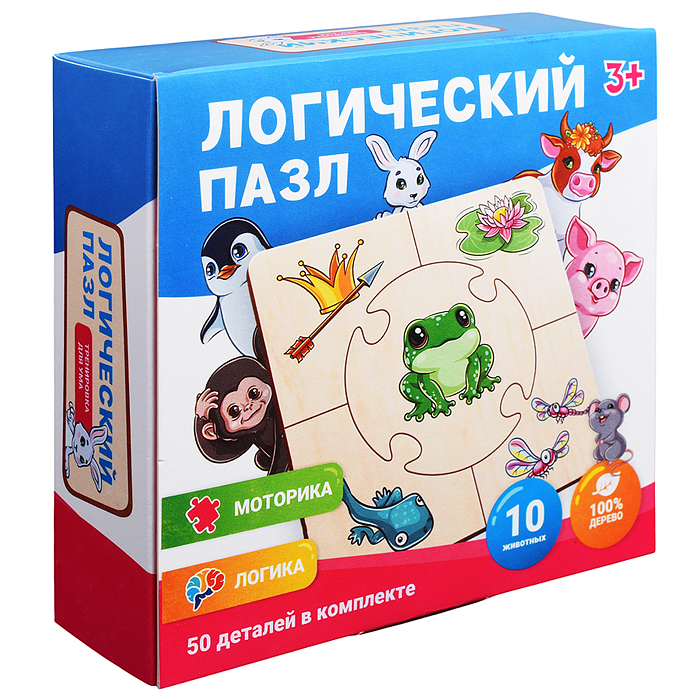 Логический пазл "Животные в загадках" Логический пазл "Животные в загадках"