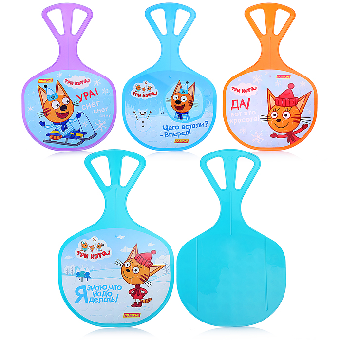 Санки "Ледянка" №3 "Три кота" Санки "Ледянка" №3 "Три кота"