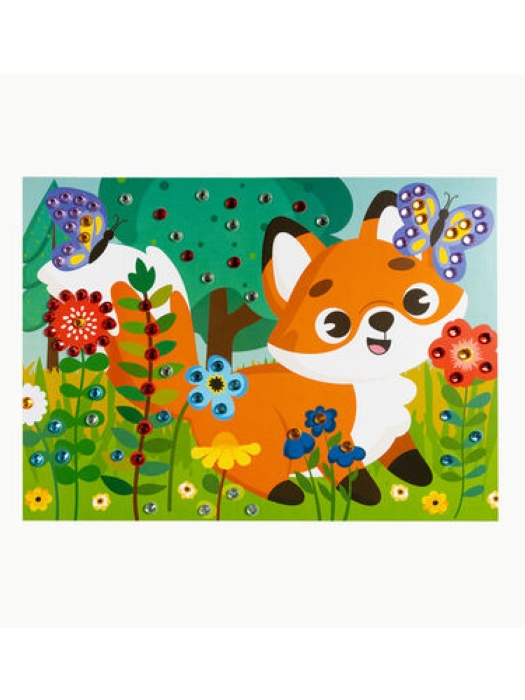 Набор для творчества. Рисунок из страз "Лисёнок" (европодвес) Набор для творчества. Рисунок из страз "Лисёнок" (европодвес)