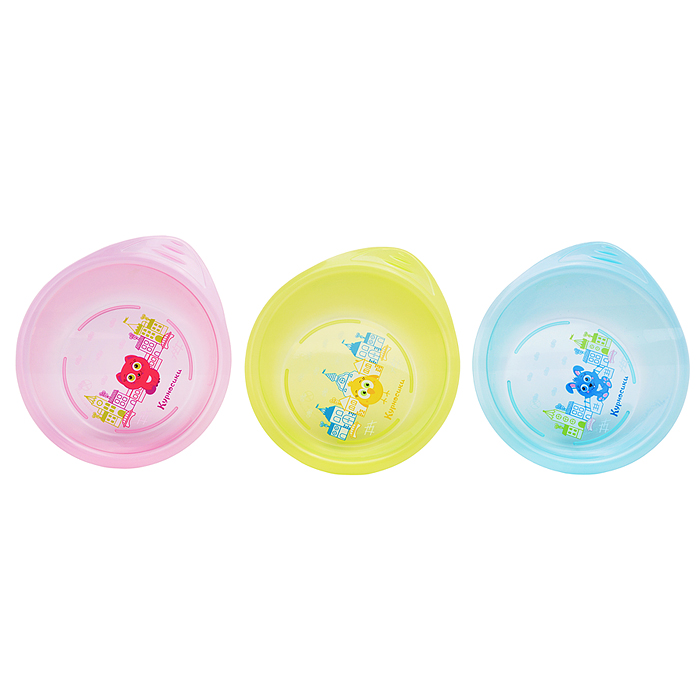 Тарелочка детская для первых блюд на присоске, ассорти,