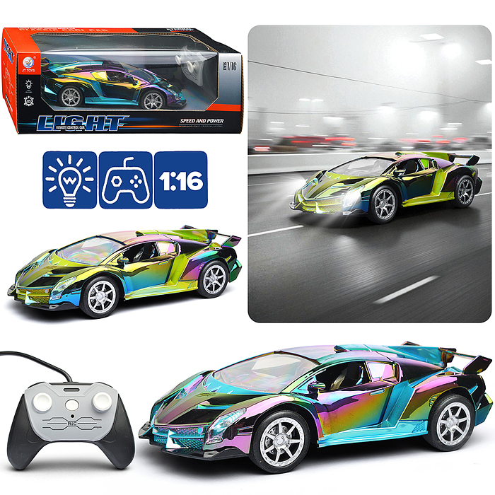 Машина JT749 "Неон кросс" р/у, 27 MHz, в коробке Машина JT749 "Неон кросс" р/у, 27 MHz, в коробке