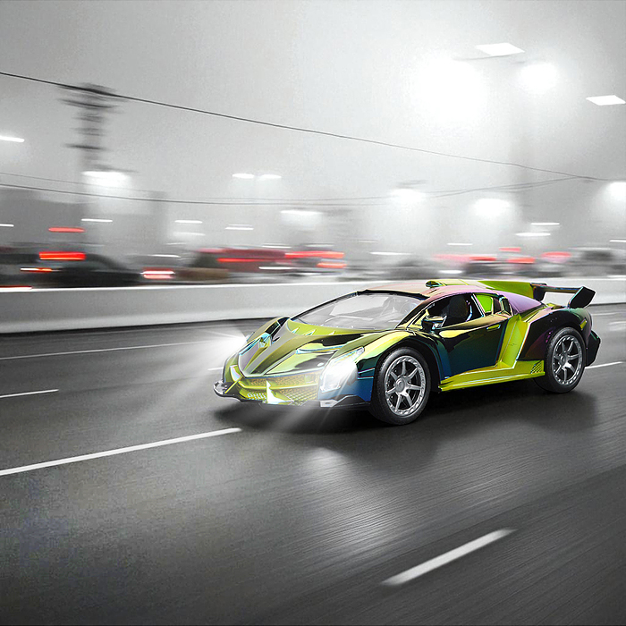 Фото к товару Машина JT749 "Неон кросс" р/у, 27 MHz, в коробке Машина JT749 "Неон кросс" р/у, 27 MHz, в коробке