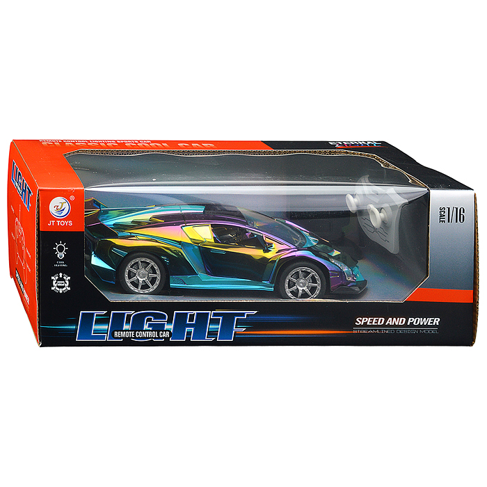 Фото к товару Машина JT749 "Неон кросс" р/у, 27 MHz, в коробке Машина JT749 "Неон кросс" р/у, 27 MHz, в коробке