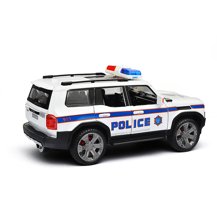 Машина HCL-621P "Полицейский внедорожник" (свет, звук, дым) в коробке