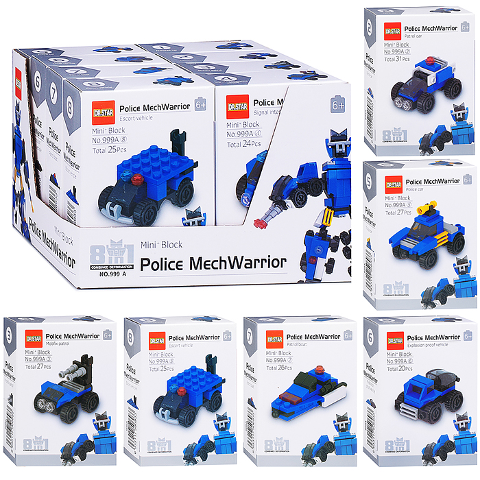 Конструктор 999A "Полицеский робот" в коробке Конструктор 999A "Полицеский робот" в коробке