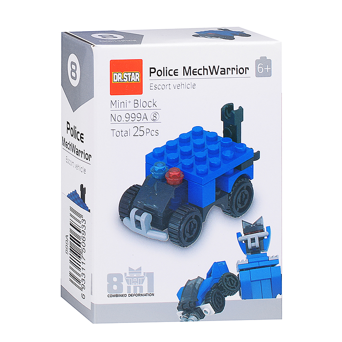 Фото к товару Конструктор 999A "Полицеский робот" в коробке Конструктор 999A "Полицеский робот" в коробке