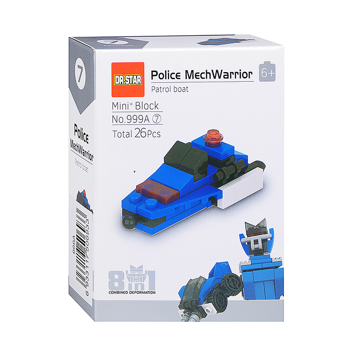 Фото к товару Конструктор 999A "Полицеский робот" в коробке Конструктор 999A "Полицеский робот" в коробке