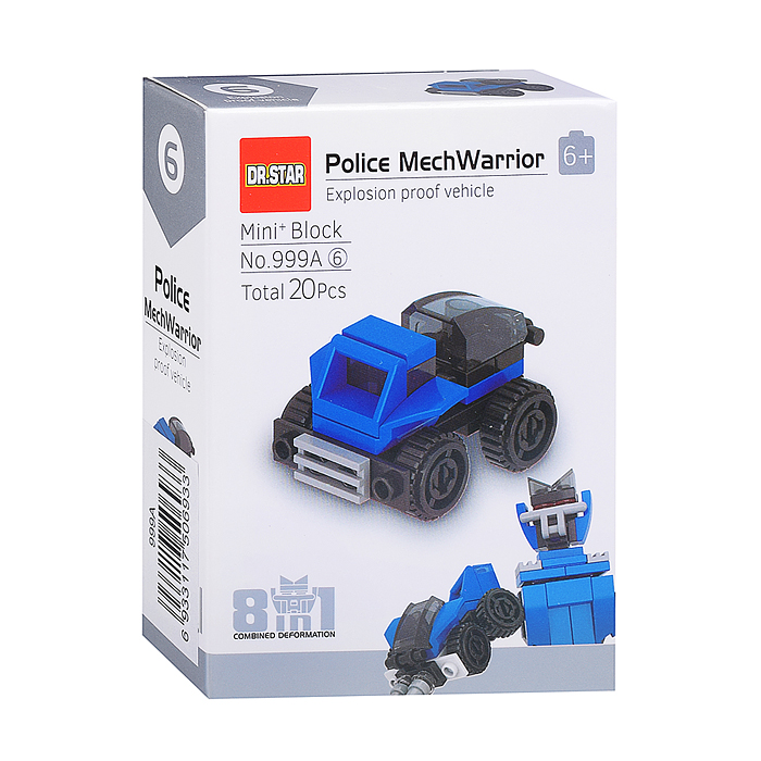 Фото к товару Конструктор 999A "Полицеский робот" в коробке Конструктор 999A "Полицеский робот" в коробке