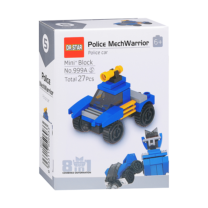 Фото к товару Конструктор 999A "Полицеский робот" в коробке Конструктор 999A "Полицеский робот" в коробке