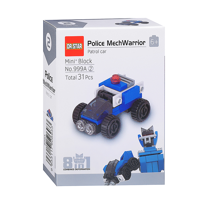 Фото к товару Конструктор 999A "Полицеский робот" в коробке Конструктор 999A "Полицеский робот" в коробке