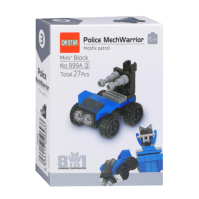 Фото к товару Конструктор 999A "Полицеский робот" в коробке Конструктор 999A "Полицеский робот" в коробке
