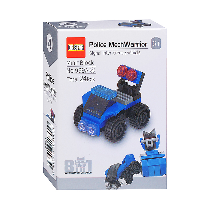 Фото к товару Конструктор 999A "Полицеский робот" в коробке Конструктор 999A "Полицеский робот" в коробке