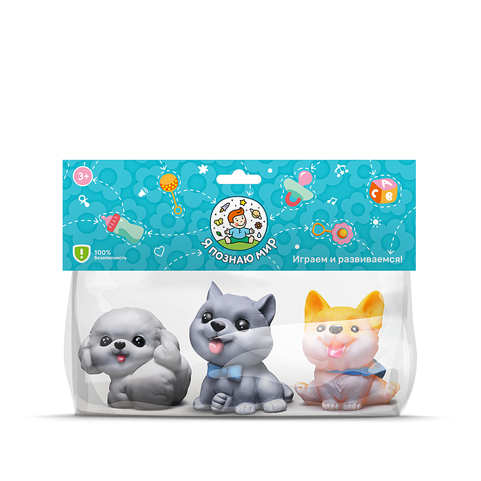 Фото к товару Набор игрушек для купания Y0123 "Кошечки и собачки" в пакете Набор игрушек для купания Y0123 "Кошечки и собачки" в пакете