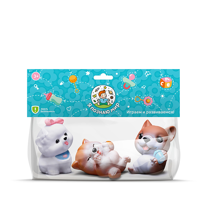 Фото к товару Набор игрушек для купания Y0122 "Милые животные" в пакете Набор игрушек для купания Y0122 "Милые животные" в пакете