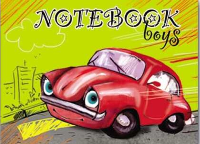 Записная книжка "Веселая машинка" на кольцах