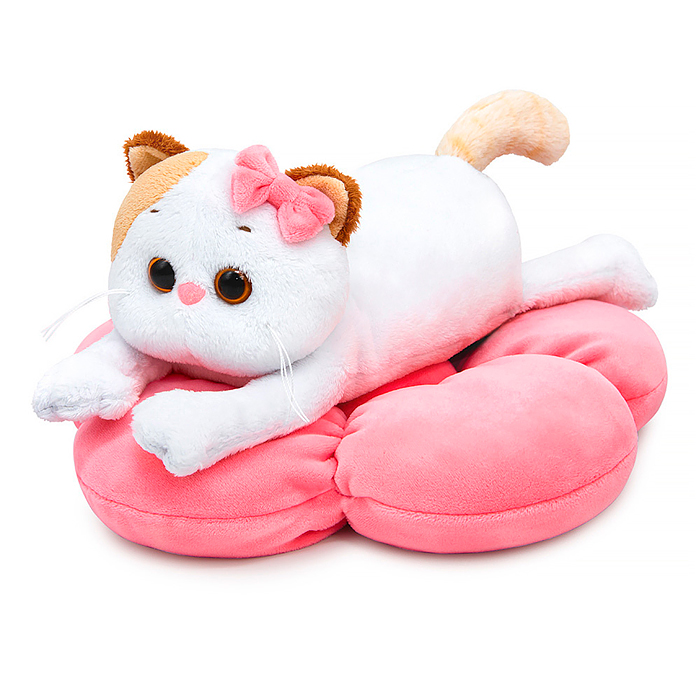 Кошечка Ли-Ли на подушке-цветке (лежачая)