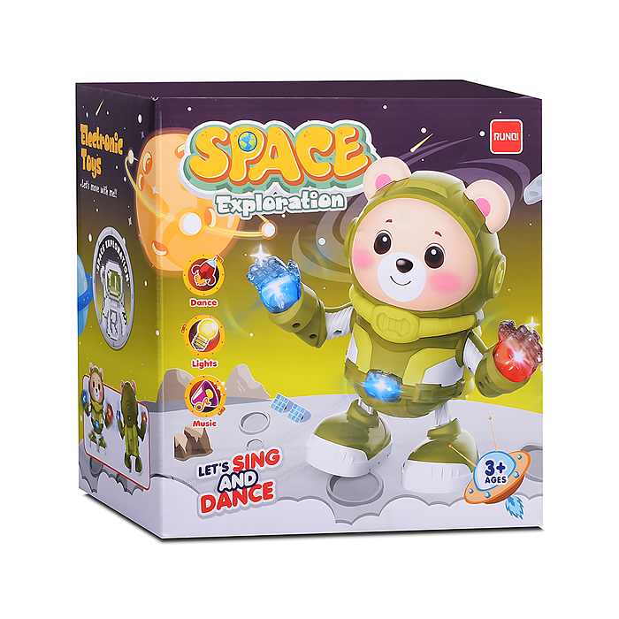 Фото к товару Медведь RS-9048C "Космонавт" поёт и танцует, в коробке Медведь RS-9048C "Космонавт" поёт и танцует, в коробке