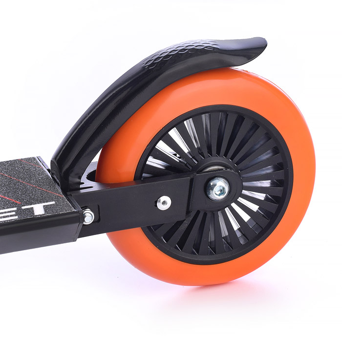 Фото к товару Самокат 2-х колесный ROCKET,колеса PU/ 125 мм,ABEC 7, оранжевый Самокат 2-х колесный ROCKET,колеса PU/ 125 мм,ABEC 7, оранжевый