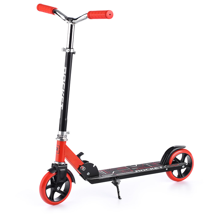 Фото к товару Самокат 2-х колесный ROCKET,колеса PU/ 145 мм,ABEC 7, красный Самокат 2-х колесный ROCKET,колеса PU/ 145 мм,ABEC 7, красный