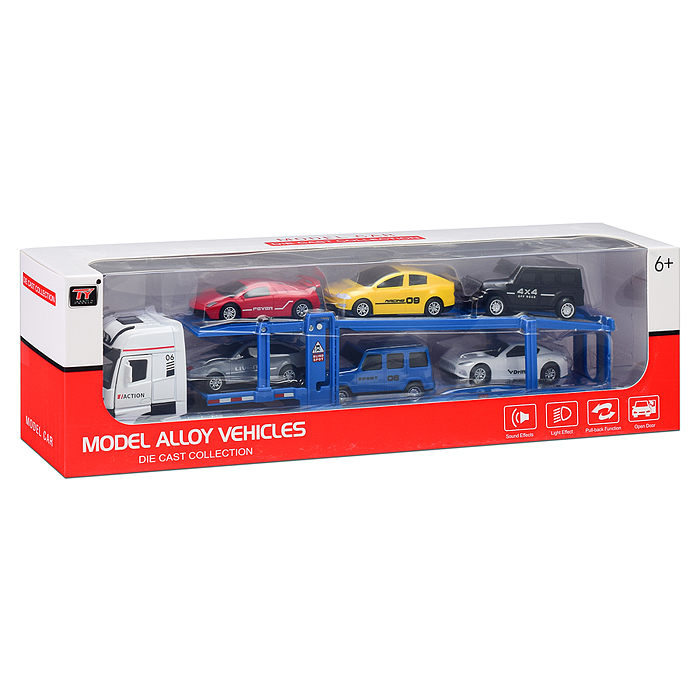 Автовоз 8611B "Транспортная империя" в коробке