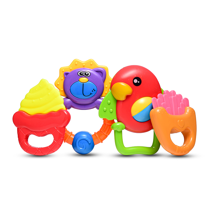 Фото к товару Набор погремушек Y0048 "Друзья" в пакете Набор погремушек Y0048 "Друзья" в пакете