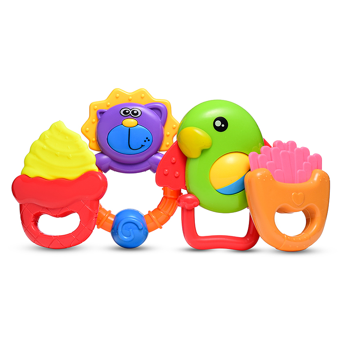 Фото к товару Набор погремушек Y0048 "Друзья" в пакете Набор погремушек Y0048 "Друзья" в пакете