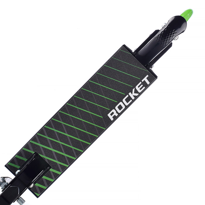 Фото к товару Самокат 2-х колесный ROCKET,колеса PU/ 125 мм,ABEC 7, зеленый Самокат 2-х колесный ROCKET,колеса PU/ 125 мм,ABEC 7, зеленый